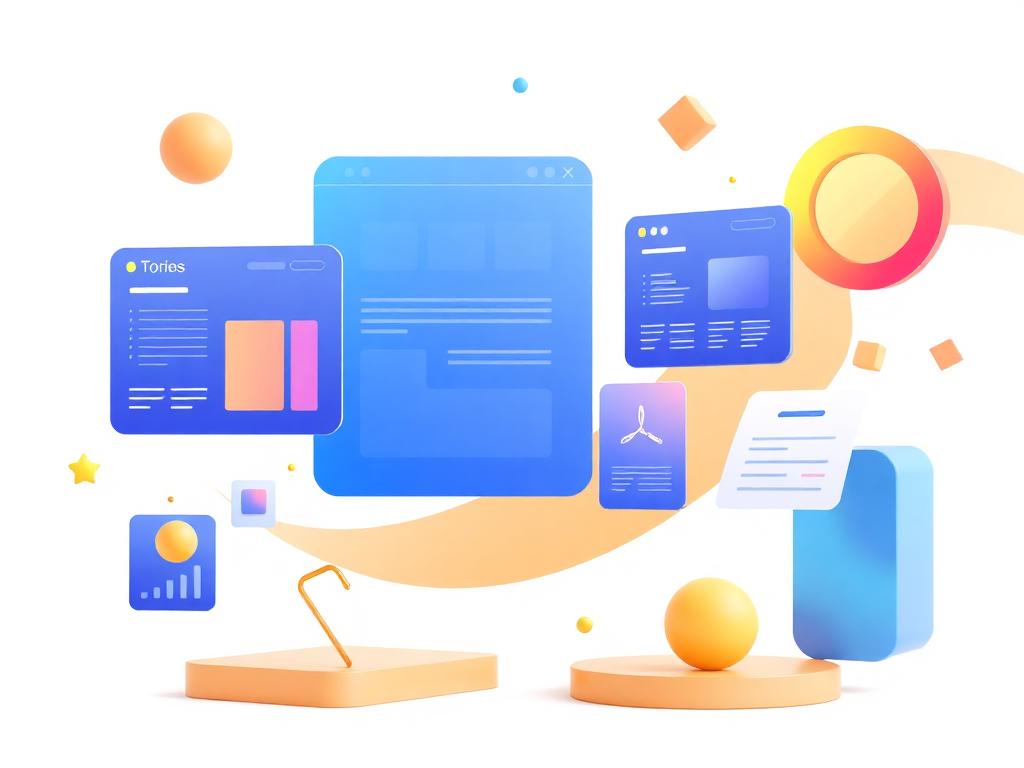 Abstract creative design showcase