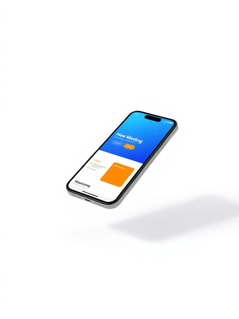Responsive mobile website mockup