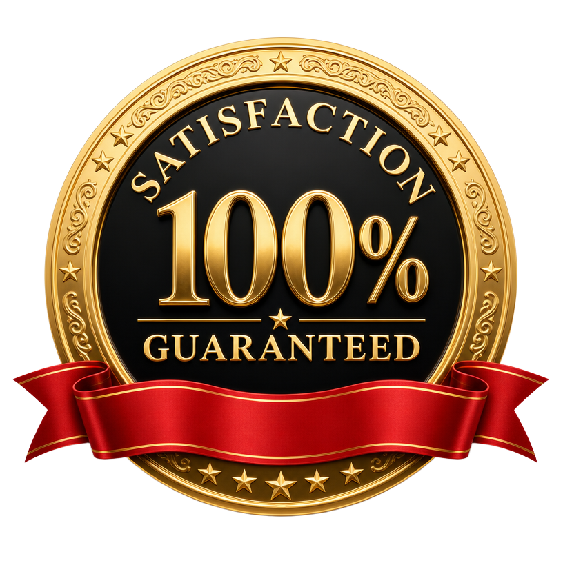 100% Satisfaction Guaranteed