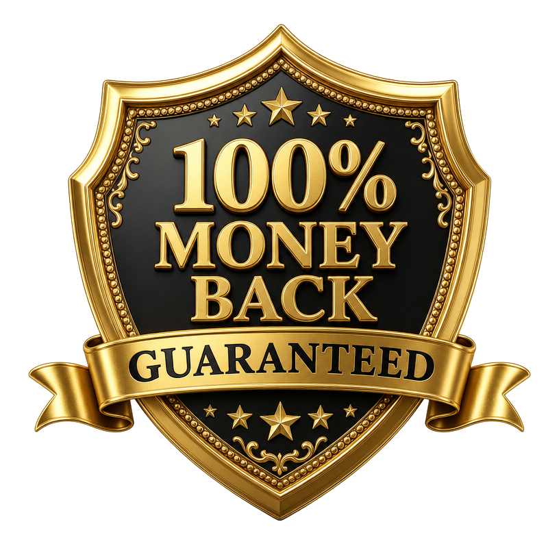 100% Money Back Guarantee